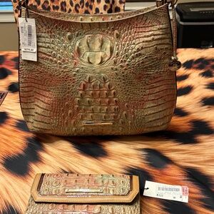 Brahmin Handbag and Matching Wallet